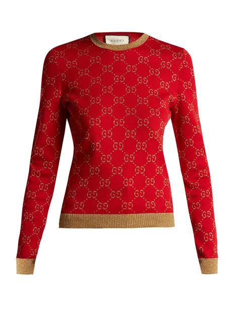 red gucci sweater|red gucci sweater women's.